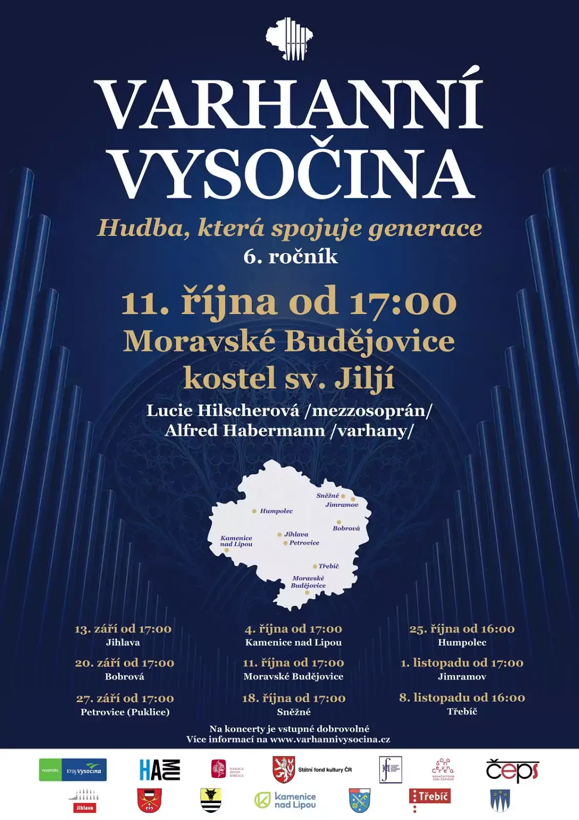 Varhanní Vysočina - 6. ročník